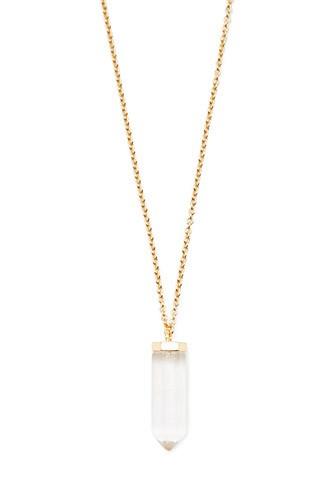 Forever21 Faux Crystal Longline Necklace