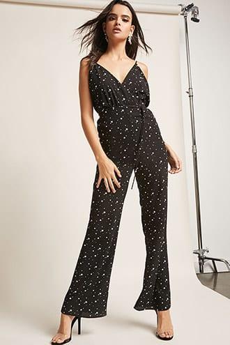 Forever21 Star Surplice Jumpsuit