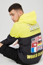 Forever21 World Flag Graphic Colorblock Anorak