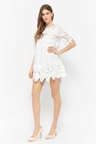 Forever21 Floral Crochet Homecoming Dress