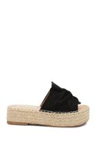 Forever21 Faux Suede Twist-front Espadrille Sandals