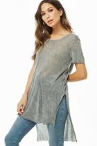 Forever21 Hooded High-low Tee