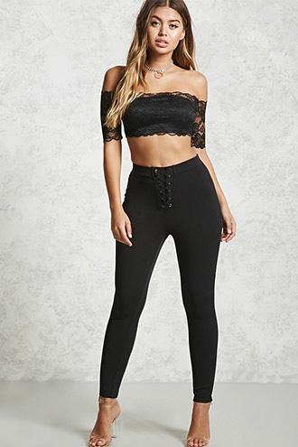 Forever21 Strappy Skinny Pants