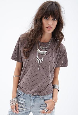 Forever21 Star Anise-patterned Shirt