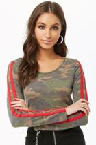 Forever21 French Terry Camo Top