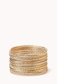 Forever21 Etched Bangle Set