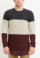 21 Men Colorblocked Wool-blend Sweater