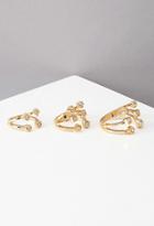 Forever21 Open-ended Rhinestone Ring Set