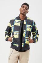 Forever21 Members Only Spongebob Print Bomber Jacket