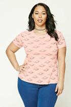 Forever21 Plus Size Saturn Graphic Tee