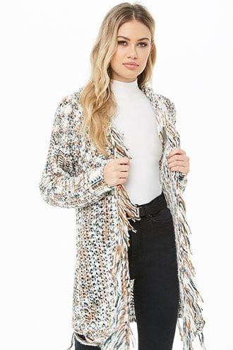 Forever21 Fringe Knit Cardigan