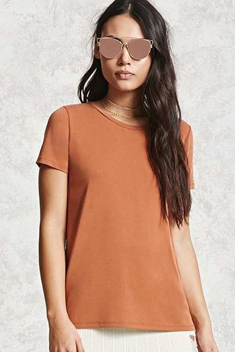 Forever21 Sandwash Crew Neck Tee