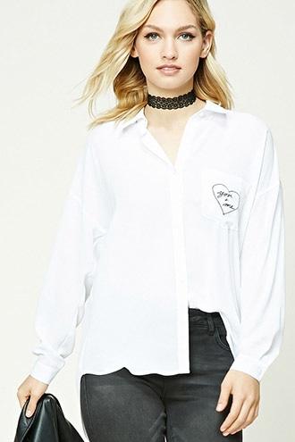 Forever21 Contemporary You + Me Shirt