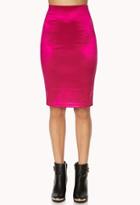 Forever21 Striking Liquid Midi Skirt