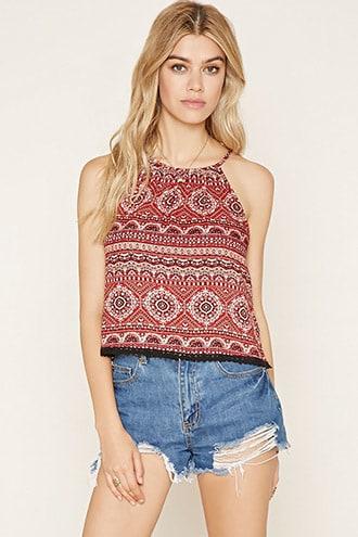 Forever21 Ornate Print Cami