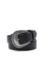 Forever21 Black Textured Faux Leather Belt