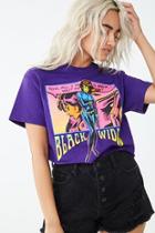 Forever21 Black Widow Graphic Tee