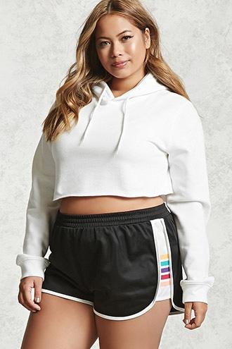 Forever21 Plus Size Striped Shorts