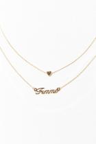 Forever21 Layered Femme Pendant Necklace