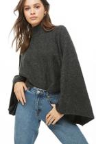 Forever21 Turtleneck Wide-sleeve Sweater