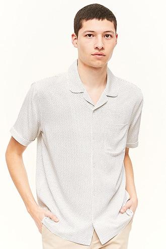 Forever21 Pin-dot Print Shirt
