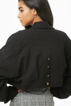Forever21 Button-back Cropped Jacket
