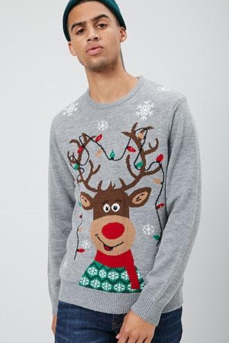 Forever21 Flashing Light Holiday Sweater