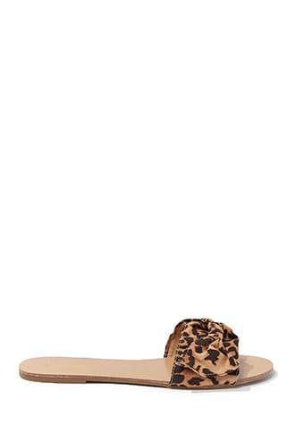 Forever21 Shoe Republic La Leopard Print Sandals