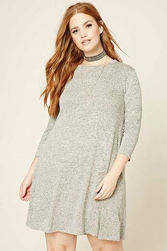 Forever21 Plus Size Marled Swing Dress