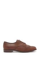 Forever21 Women's  Camel Faux Leather Oxfords
