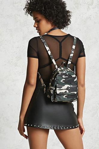 Forever21 Camo Print Mini Backpack