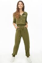 Forever21 Feelin Fine Graphic Jumpsuit
