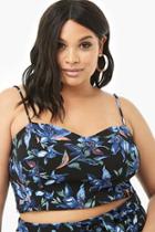 Forever21 Plus Size Floral Textured Cropped Cami