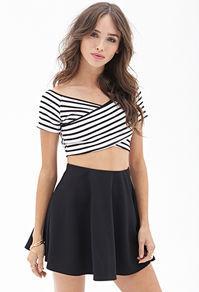 Forever21 Ribbed Skater Skirt