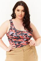 Forever21 Plus Size Camo One-piece Swimsuit