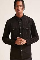 Forever21 Faux Suede Button-down Shirt