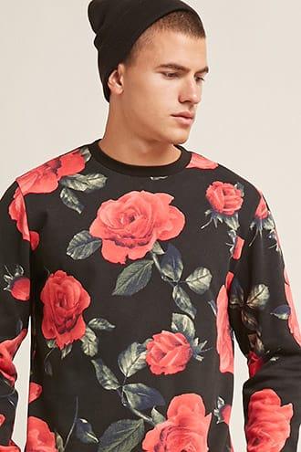 Forever21 Floral Print Crew Neck Sweatshirt
