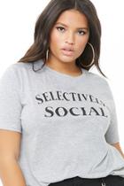 Forever21 Plus Size Selectively Social Graphic Tee