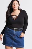 Forever21 Plus Size Strappy Ribbed Top