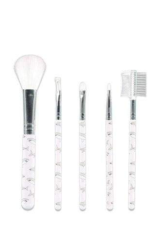 Forever21 Shark Print Cosmetic Brush Set