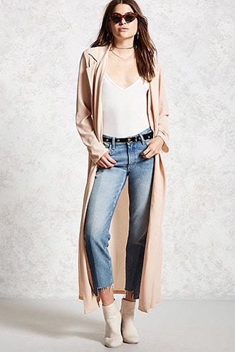 Forever21 Contemporary Crepe Duster