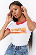 Forever21 Love Club Graphic Ringer Tee