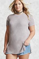 Forever21 Plus Size Ribbed Mineral Tee