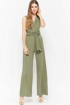 Forever21 Self-tie Wrap Jumpsuit