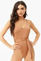 Forever21 Tie High-leg One-piece Swimsuit