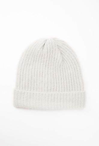 Forever21 Fold-over Fuzzy Beanie