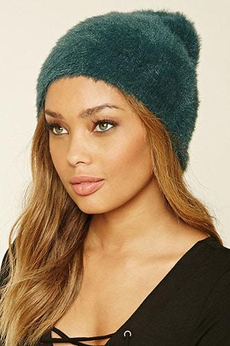 Forever21 Faux Mohair Knit Beanie