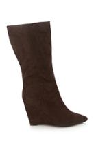 Forever21 Faux Suede Wedge Boots