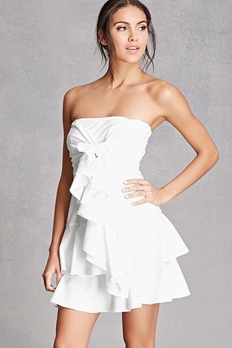 Forever21 Tiered Drape Mini Dress