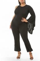 Forever21 Plus Size One-sleeve Jumpsuit